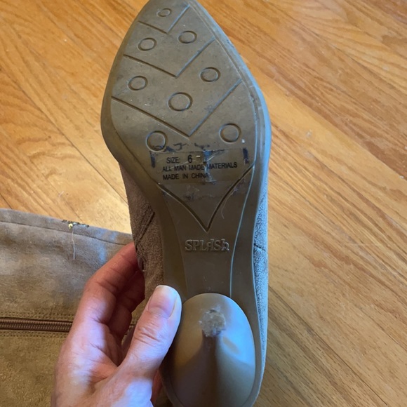 Splash high heel boots fake suede - Picture 4 of 4